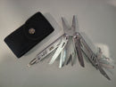 17 in 1 Powermax Multitool Pocket Knife - Lockable Tools, Hex Bit Holder & Nylon Sheath