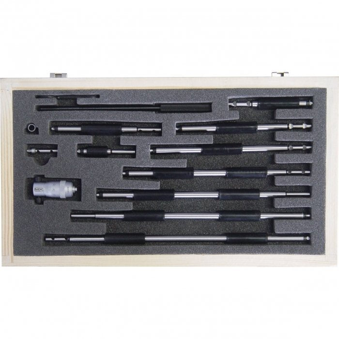 50-300mm (0.01mm) Measuremax Inside Micrometer Set - Rod Type