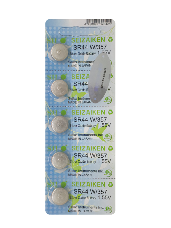 SR44 Silver Oxide Button Cell Battery (Sold Individually)