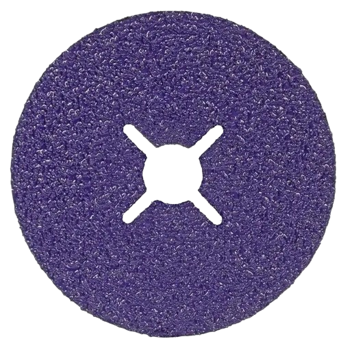 125mm x 36 Grit 3M Cubitron 3 1182C Purple Fibre Disc - Bucket of 50 with 5 Free Cutting Discs & Backing Pad