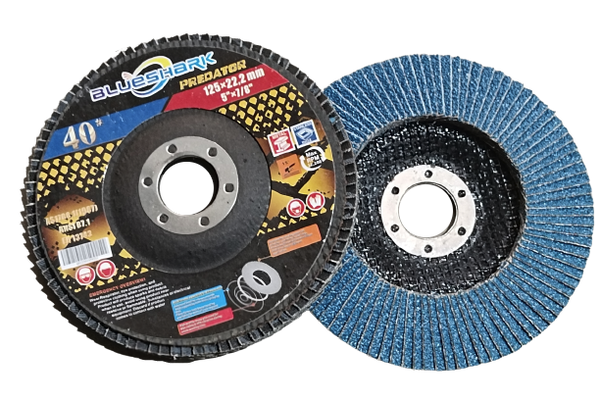 Blue Shark 40 Grit Zirconia Flap Disc