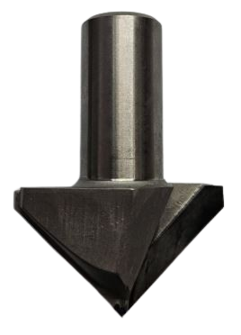 90 Degree inc x 50mm Diameter x 20mm Shank Powermax PCD Vee Groove Router Bit for cutting through 25mm thick material