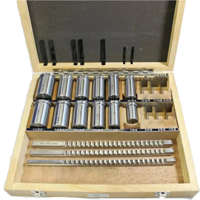Metric Keyway Broach Set Includes Broach Sizes 10D1 | 12D1 | 14D1 Bush