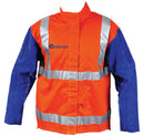 HI VIZ Jacket - Leather Sleeves
