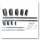 1/8|3/16|1/4|3/8 Inch HSS Imperial Keyway Broach Set  with 9 x Bushes - 1-1/2|1-3/8|1-1/4|1-1/8|1|7/8|3/4| 5/8|1/2 Inch & 5 Packing Shims- M500